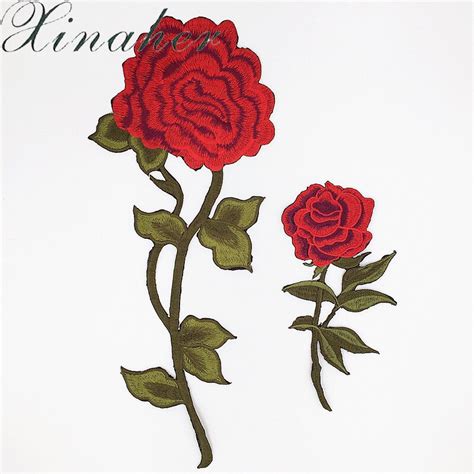 Xinaher Rose Applique Bordado Flor Parches Para La Ropa Appliques