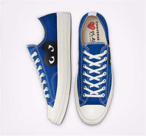 Converse Black Heart Blue Low Top Comme Des GarÇons Melbourne