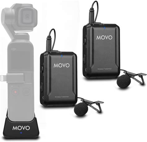 Amazon Movo Edge OP Duo Dual Wireless Lavalier Microphone For Osmo