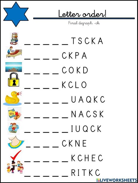 Final Digraph Ck Live Worksheets