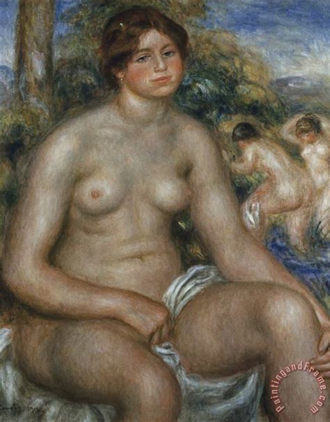 Pierre Auguste Renoir Seated Nude Painting Seated Nude Print For Sale