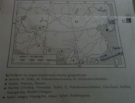 Podpisz Na Mapie Konturowej Obiekty Geograficzne Brainly Pl