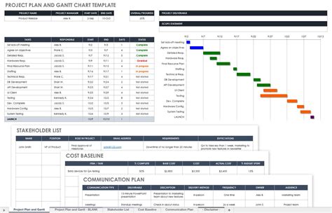 Spreadsheet Gantt Chart Template — db-excel.com