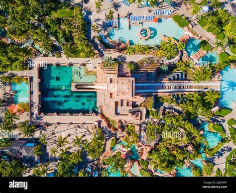 Mayan Temple Water Slide Aerial View Including Leap Of Faith And