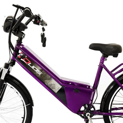 Bicicleta El Trica Duos Confort Watts Violeta Shopbike