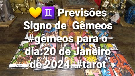 💛♊ Previsões Signo De Gêmeos Gêmeos Para O Dia28 De Janeiro De 2024 Tarot Youtube