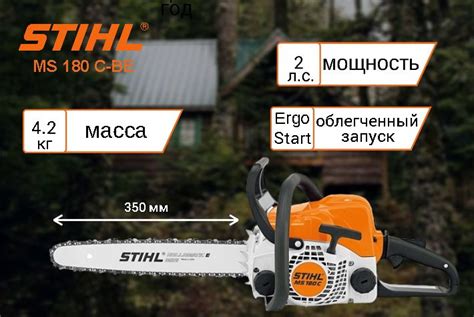 Бензопила Stihl MS 180 C BE 14 штиль купить с доставкой по выгодным