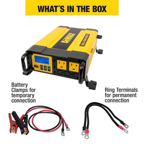 Dewalt Dxaepi1000 1000 Watt Portable Car Power Inverter With Triple Usb