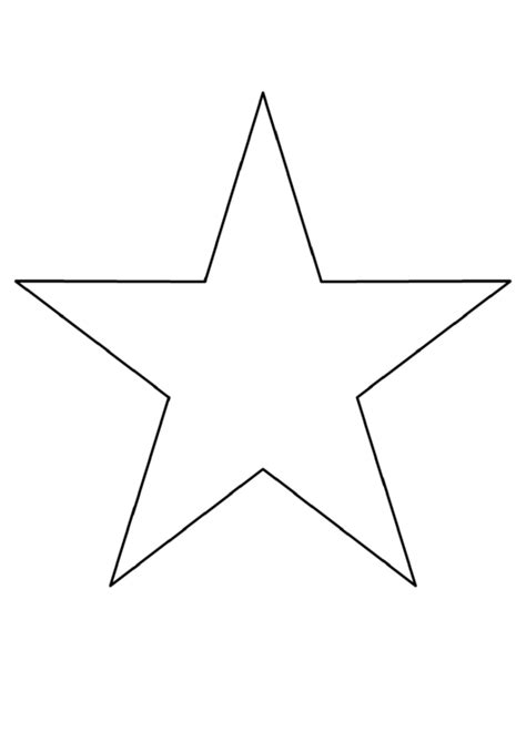 8 Inch Star Template printable pdf download