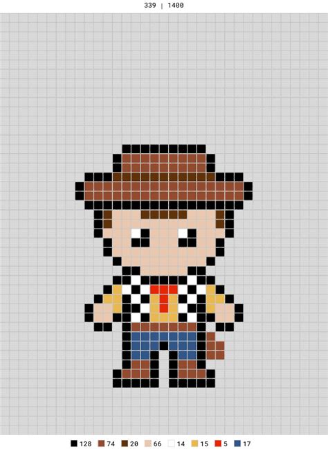 Pin By Codearch On Beads Pixel Art Pixel Art Pixel Art Pattern