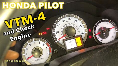 Vtm And Check Engine Light On Honda Pilot