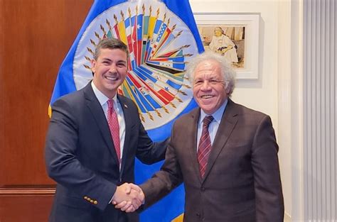 Santi Peña se reunió con Secretario General de OEA en Estados Unidos ANR