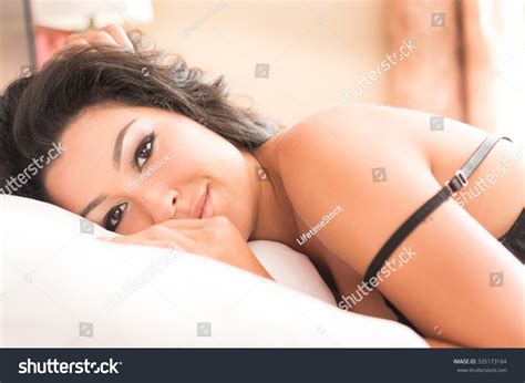 Sexy Girl Bed Wearing Lingerie Stock Photo 335173184 Shutterstock