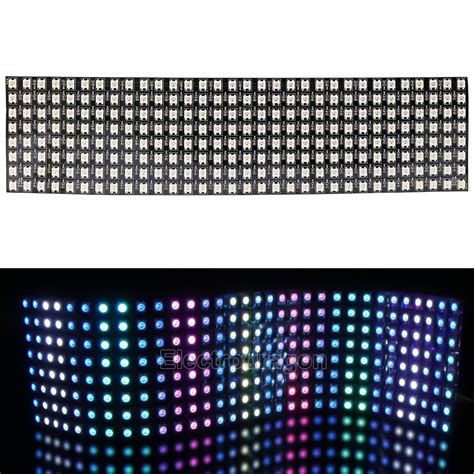 Flexible WS2812 RGB Full Color Dot Matrix Display FPCB ElectroDragon