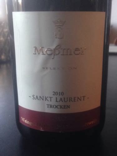 Weingut Meßmer Selektion Sankt Laurent Trocken Vivino