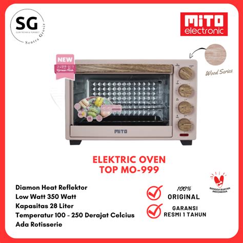 Jual Mitochiba Mito Electric Oven Mito Top L Wood Series Mito Mo