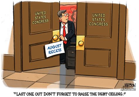 Political Cartoons Congress Votes On Debt Ceiling Deal Before August Recess East Bay Times