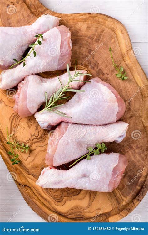 Raw Chicken Drumsticks Stock Photo Image Of Olive Skin