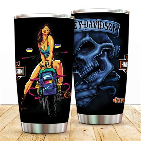 Harley Davidson Custom Name Stainless Steel 20 Oz Tumbler NAMA225