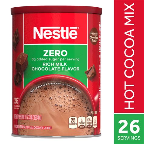 Nestlé Fat Free Rich Milk Chocolate Hot Cocoa Mix 733 Oz Can