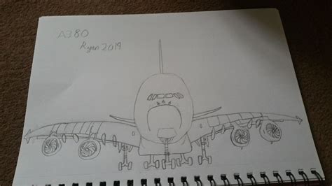 My A380 drawing. : r/aviation