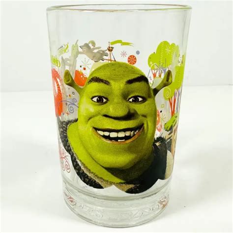 Mcdonalds Shrek The Third Glass Cup Shrek Dreamworks Vintage