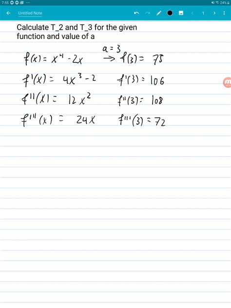 Solvedcalculate The Taylor Polynomials T2x And T3x Centered At Xa