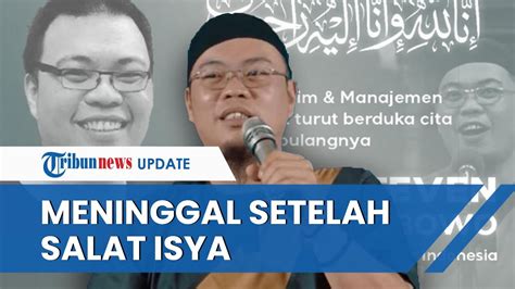 Koh Steven Pendiri Mualaf Center Meninggal Setelah Salat Isya Buka