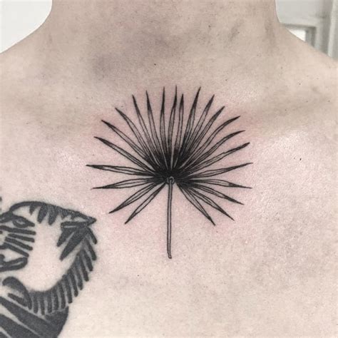 Minimalist plant tattoo by Annelie Fransson - Tattoogrid.net