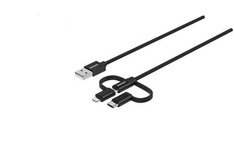 Cable 3 En 1 Lightning Usb C Micro Usb Dlc5206t00 Philips