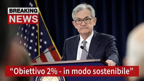 Powell Un Altro Rialzo Ma A Dicembre Si Deciderà Se Rallentare