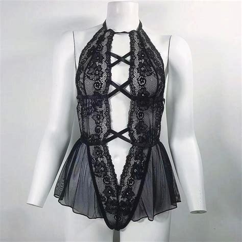 Sexy Women S Perspective Mesh Bodysuit Lace Sexy Lingerie Buy Xxx