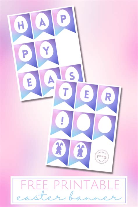 Free Printable Easter Banner - Prudent Penny Pincher