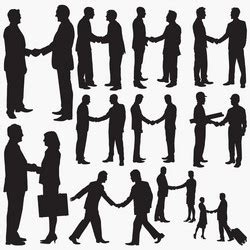 Shaking Hands Outline Vector Images (over 3,700)