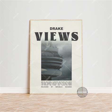 Drake Posters / Views Poster, Album Cover Poster Poster Print Wall Art ...