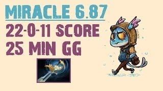 Dota 2 Miracle Slark Echo Sabre 6 87 Patch Ranked Gameplay 9200 MMR