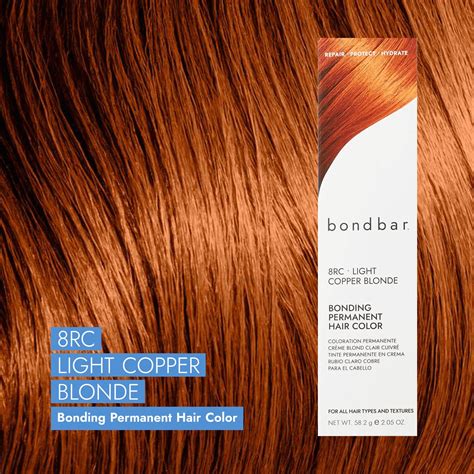 Bondbar 8rc Light Copper Blonde Bonding Permanent Crème Hair Color