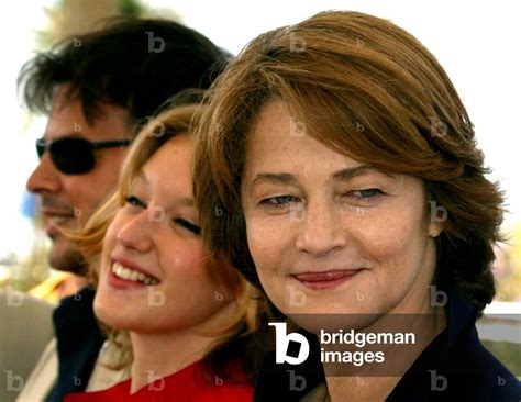 Image Of British Actress Rampling And French Actress Sagnier Pose For Swimming Pool