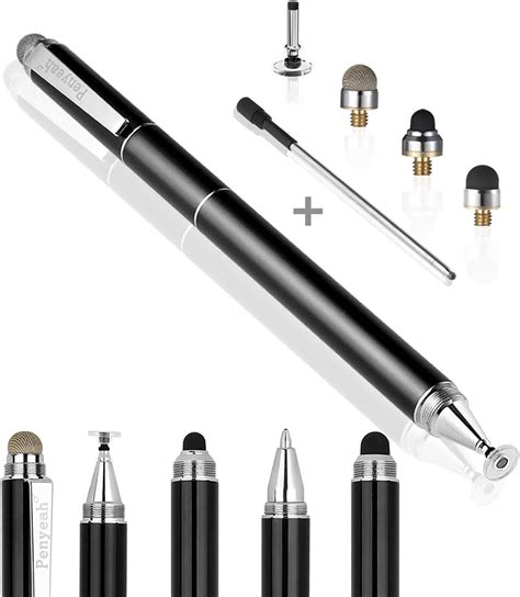 Penyeah Stylus Pen, 4 in 1 Disc Stylus Pens for Touch Screens, High ...