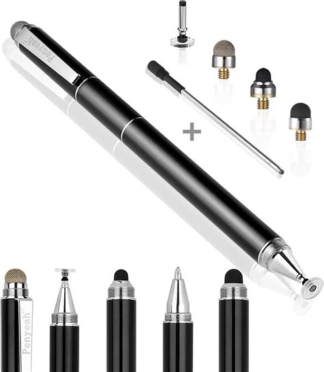 Capacitive Stylus Pen With Ballpoint Pen Writing Penyeah 4 In 1 Touch