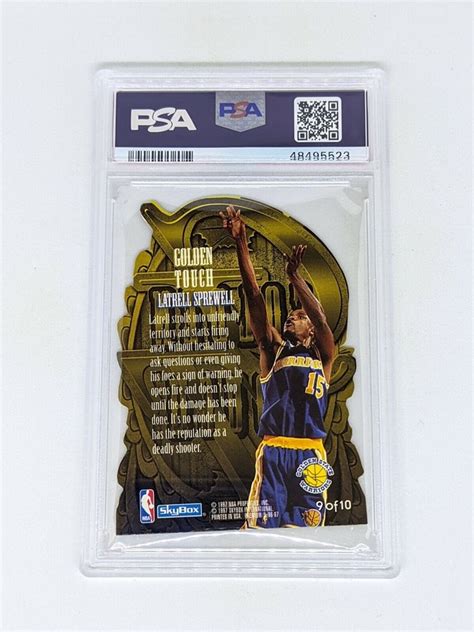 1996 97 Skybox Premium Golden Touch 9 Latrell Sprewell