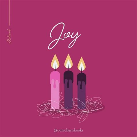 Advent | Third Advent Candle | Joy | Christmas | December | Winter | catechesisbooks | Advent ...