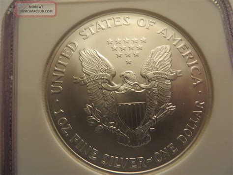 Oz Silver American Eagle Ngc Ms