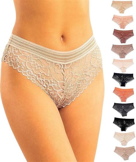 Alyce Ives Intimates Womens Bikini Panties Set Stripe Waistband Assorted Colors M Pack