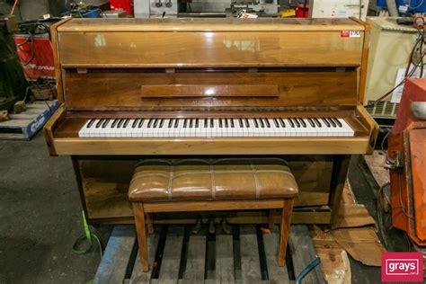 Alex Steinbach Upright Piano With Cushioned Stool Auction 0190 5049851