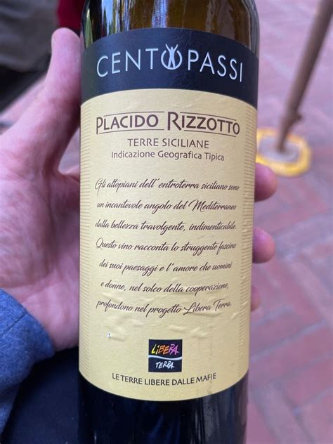 NV Centopassi Sicilia Placido Rizzotto Bianco, Italy, Sicily, Sicilia ...