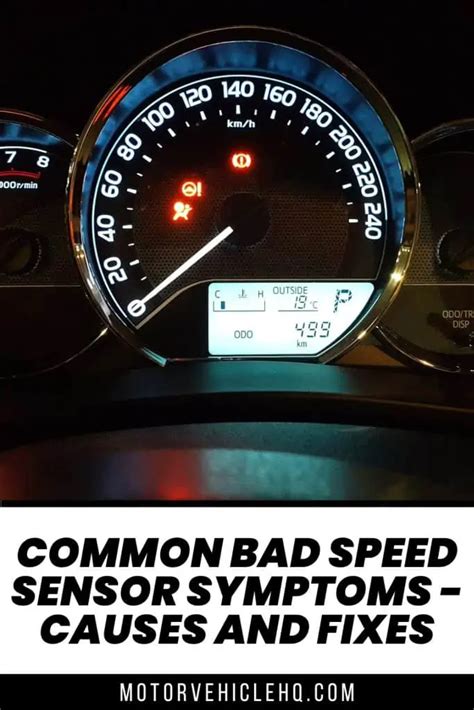 Common Bad Speed Sensor Symptoms Causes And Fixes Motor Vehicle HQ