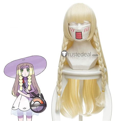 Beautiful Pokemon Sun And Moon Lillie Blonde Cosplay Wig Pokemon