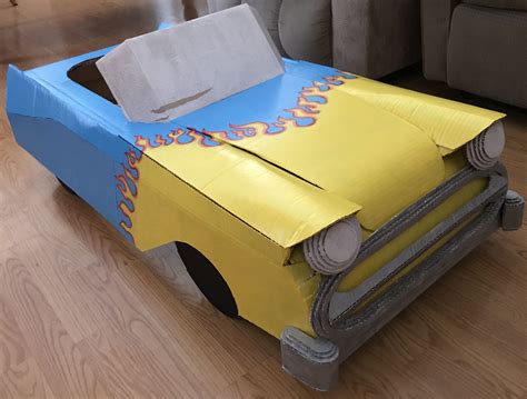 Cardboard car | Cardboard car, Paper model car, Toy car