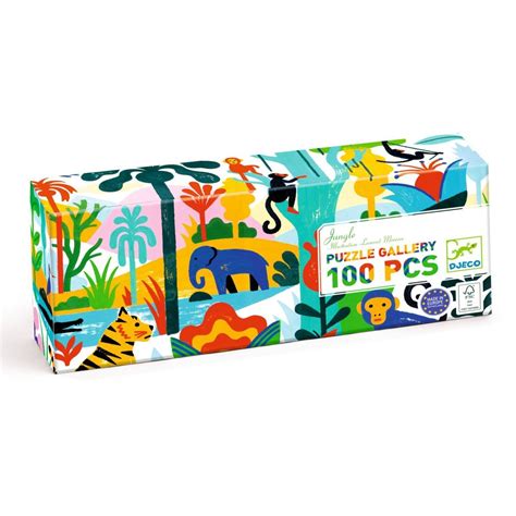 Jungle Gallery 100 Piece Jigsaw Puzzle by Djeco - The Learning Lab